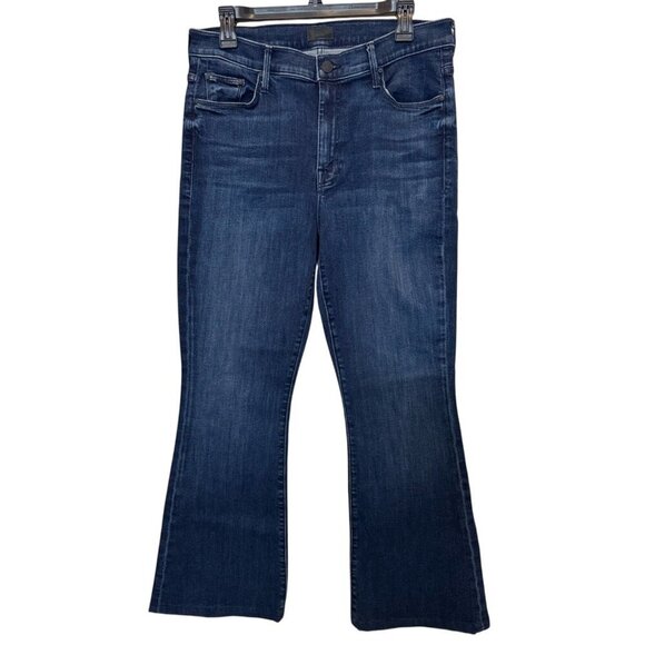 Mother The Weekender Fray Flare Jeans Mint Condition Size 32 - Picture 4 of 12